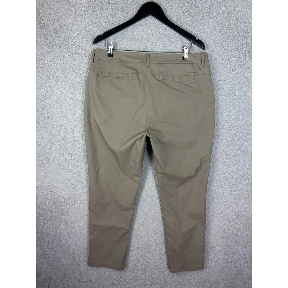 Public Rec Pants Mens 34x30 Beige Slim Fit Microfiber Chino Casual Travel Mens